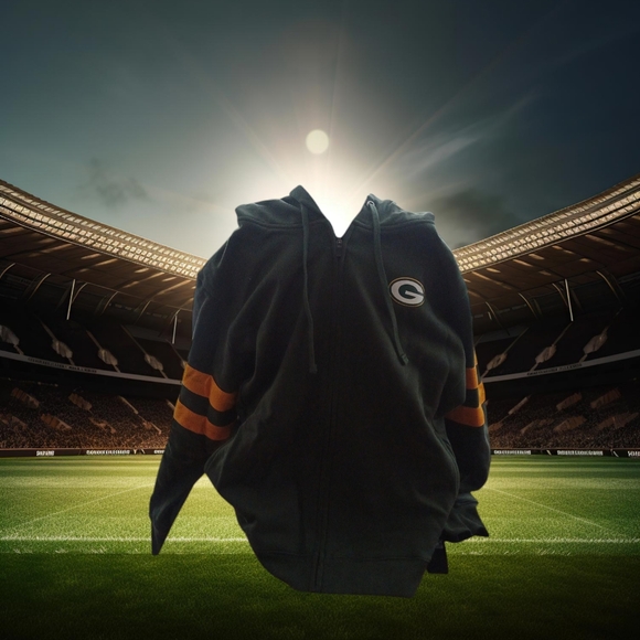 Women's Green Bay Packers plus size full zip hoodie 3X 4X (24-28W) - Picture 3 of 3